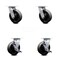 Service Caster 6 Inch Glass Filled Nylon Caster Set with Roller Bearings 2 Swivel Lock 2 Brake SCC-30CS620-GFNR-BSL-2-TLB-2 - alternate 1